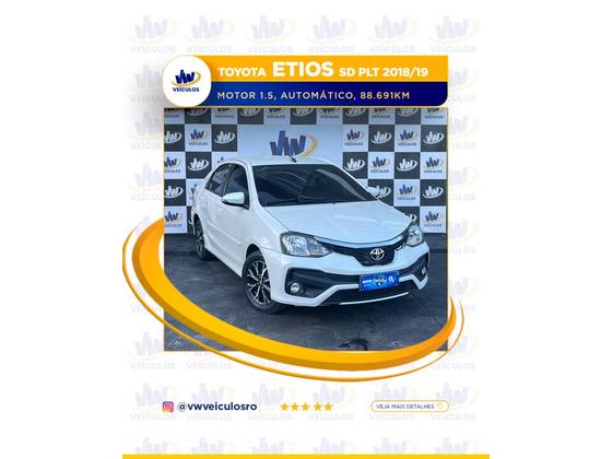 TOYOTA ETIOS 1.5 PLATINUM SEDAN 16V FLEX 4P AUTOMÁTICO TOYOTA ETIOS 1.5 PLATINUM SEDAN 16V FLEX 4P AUTOMÁTICO